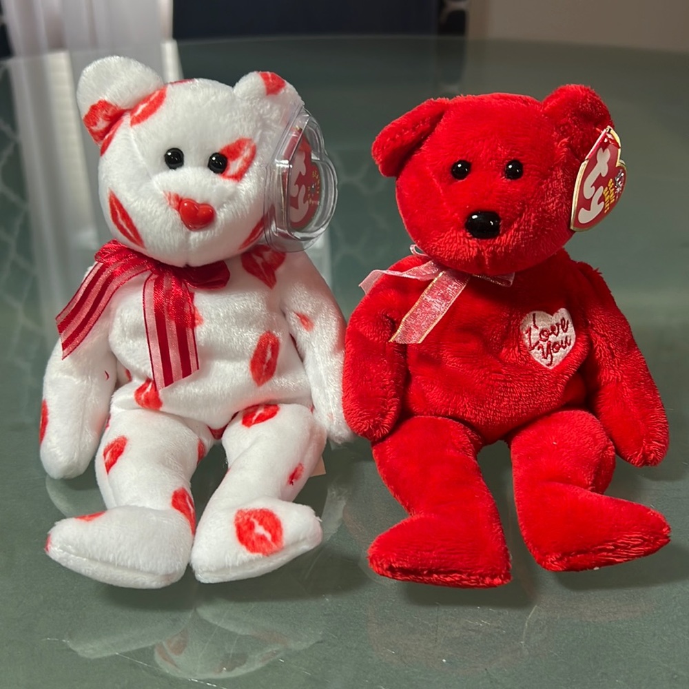 Ty Beanie Babies - Smooch & Secret - Picture 1 of 4